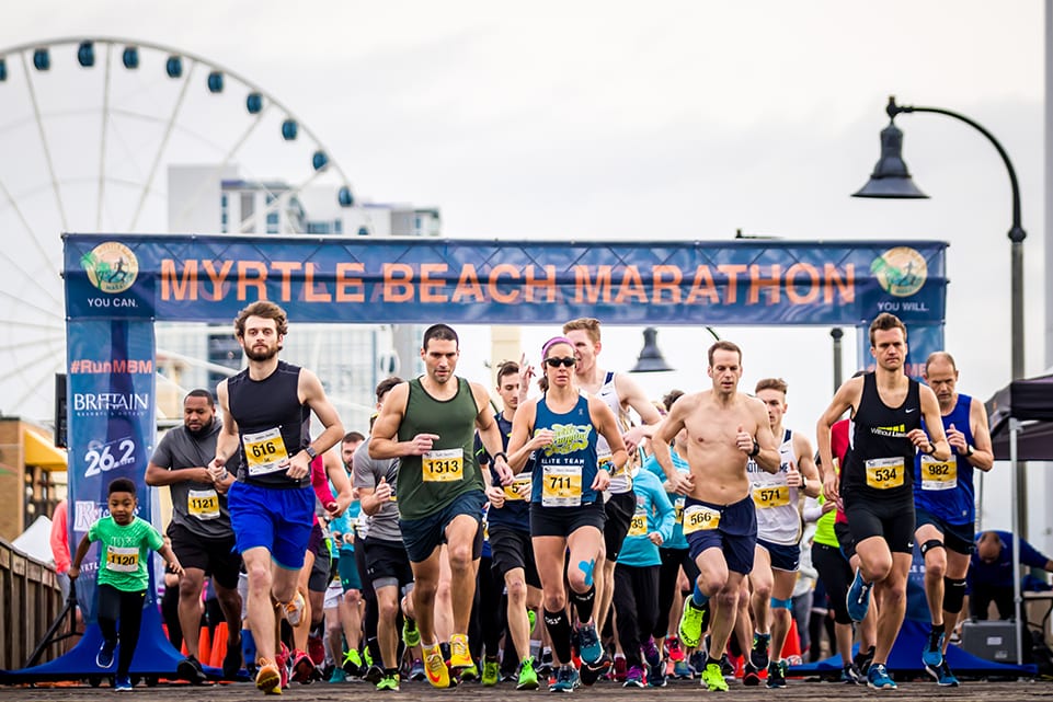 myrtle beach marathon starting line