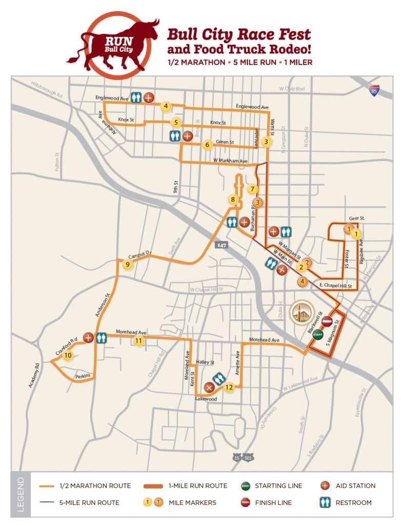 Bull City Course Map
