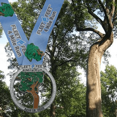 DaviePoplar Fleet Feet 4 Mile 2020 Medal