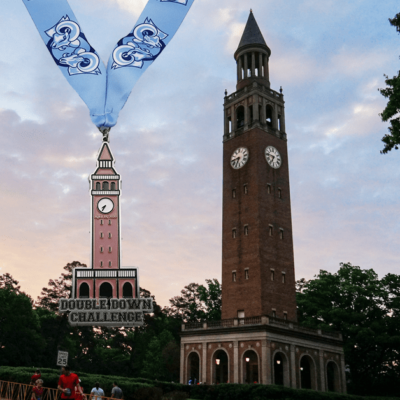 TH10_DoubleDown Tar Heel 10 Miler Double Down Challenge 2020 Medal