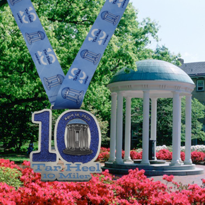 UNCWell Tar Heel 10 Miler 2020 Medal