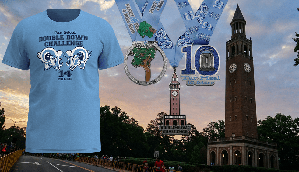 Tar Heel 10 Miler Double Down Shirt