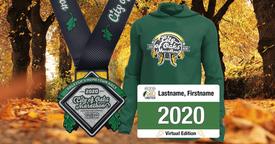 Raleigh City of Oaks Marathon Virtual Race